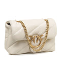 Crossbody 'Mini Love Puff' in nappa #bianco