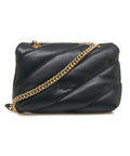 Crossbody 'Mini Love Puff' in nappa #nero