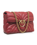 Maxi borsa a tracolla trapuntata #rosso