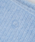 Sciarpa in misto alpaca lavorata a maglia #blu