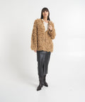 Cappotto in faux pelliccia 'Filante' #marrone