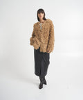 Cappotto in faux pelliccia 'Filante' #marrone