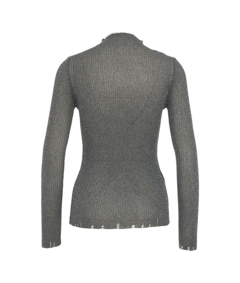 Maglione con glitter #grigio