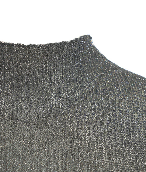 Maglione con glitter #grigio