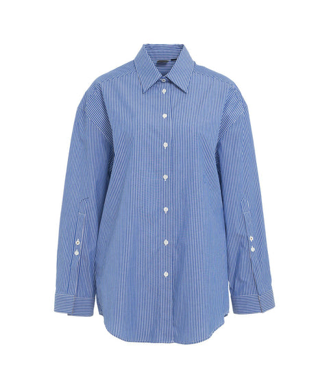 Camicia a righe 'Calamita' #blu