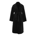 Cappotto "Uvaggio" con cintura in vita #nero