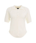 Polo in maglia #bianco