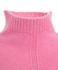 Maglione con colletto rialzato #rosa