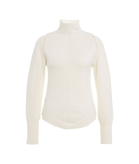 Maglione con colletto rialzato #bianco