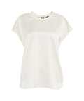 T-shirt in seta 'Farida' #bianco