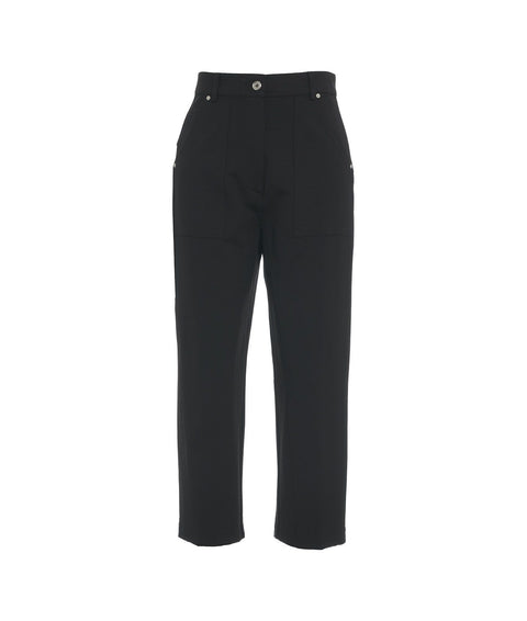 Pantaloni cropped casual #nero