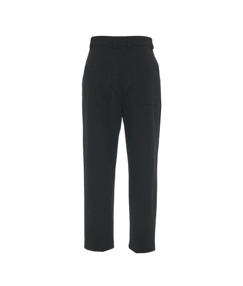 Pantaloni cropped casual #nero