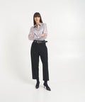 Pantaloni cropped casual #nero