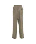 Pantaloni in pied-de-poule #marrone