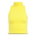 Top in maglia con dolcevita #giallo