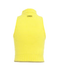 Top in maglia con dolcevita #giallo