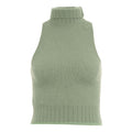 Top in maglia con dolcevita #verde