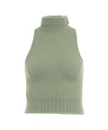 Top in maglia con dolcevita #verde