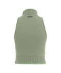 Top in maglia con dolcevita #verde