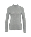 Maglia jersey con strass #grigio