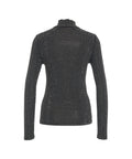 Maglia jersey con strass #nero