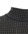 Maglia jersey con strass #nero