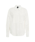 Camicia a righe con volant #bianco