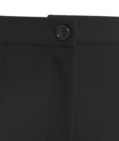 Pantaloni aderenti con staffa #nero