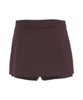 Mini skort in misto lana 'Novalis' #rosso