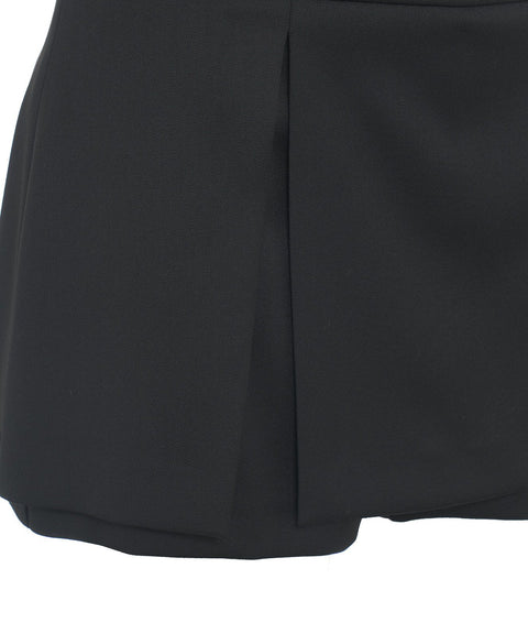 Mini skort in misto lana 'Novalis' #nero