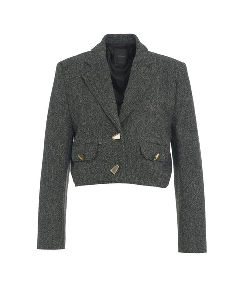 Blazer in tweed #nero