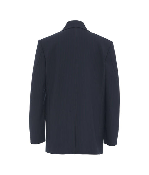 Blazer gessato 'Rapisardi' #blu