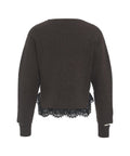 Maglione con pizzo 'Damigiana' #marrone