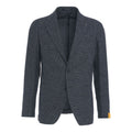 Blazer in misto lana #blu