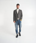 Blazer in misto lana #marrone