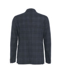 Blazer monopetto in tweed #blu