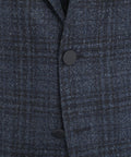 Blazer monopetto in tweed #blu