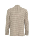 Blazer monopetto in pied de poule #beige