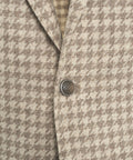 Blazer monopetto in pied de poule #beige