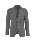 Blazer monopetto glencheck #grigio