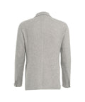 Blazer monopetto in misto lana vergine #grigio