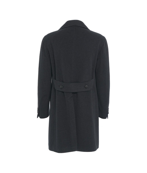 Cappotto in lana pressata #nero