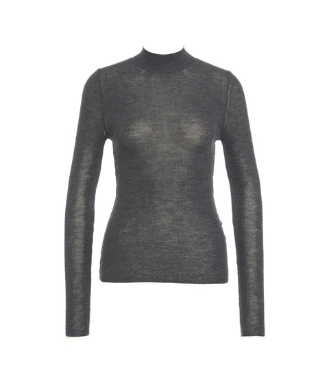 Maglione in lana vergine #grigio