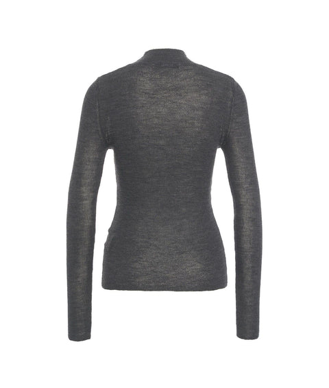 Maglione in lana vergine #grigio