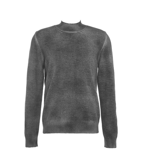 Maglione con collo alto #grigio