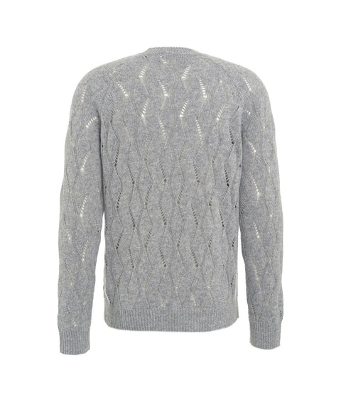 Maglione in misto lana #grigio