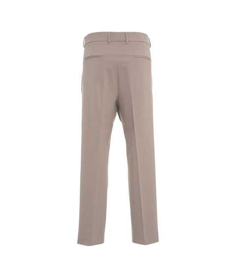 Pantaloni chino con pinces #beige