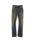 Cropped baggy jeans 'Arrow' #blu