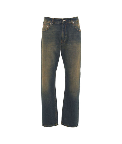 Cropped baggy jeans 'Arrow' #blu