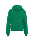 Felpa con cappuccio e zip #verde